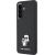 Karl Lagerfeld Saffiano Karl&Choupette Metal Logo Case Aizsargapvalks priekš Samsung Galaxy A57 5G / melns Neoriģinālie Maciņi