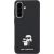 Karl Lagerfeld Saffiano Karl&Choupette Metal Logo Case Aizsargapvalks priekš Samsung Galaxy A57 5G / melns Neoriģinālie Maciņi