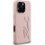 Karl Lagerfeld FW Grained Signature Logo Case Aizsargapvalks priekš iPhone 16 Pro Max / rozā Neoriģinālie Maciņi