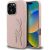 Case Karl Lagerfeld FW Grained Signature Logo Aizsargapvalks priekš iPhone 16 Pro / rozā Neoriģinālie Maciņi