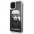 Karl Lagerfeld KLHCN58ICGBK Iconic Glitter Aizsargapvalks priekš iPhone 11 Pro / melns Neoriģinālie Maciņi