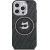 Karl Lagerfeld IML Choupette Head Logo MagSafe Aizsargapvalks priekš iPhone 16 Pro / melns Neoriģinālie Maciņi