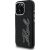 Case Karl Lagerfeld FW Grained Signature Logo Aizsargapvalks priekš iPhone 16 Pro / melns Neoriģinālie Maciņi
