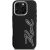 Case Karl Lagerfeld FW Grained Signature Logo Aizsargapvalks priekš iPhone 16 Pro / melns Neoriģinālie Maciņi