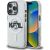 Karl Lagerfeld IML Choupette Sketch Logo MagSafe Aizsargapvalks priekš iPhone 16 Pro / caurspīdīgs Neoriģinālie Maciņi