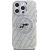 Karl Lagerfeld IML Glitter Karl & Choupette Heads Logo MagSafe Aizsargapvalks priekš iPhone 16 Pro / pelēks Neoriģinālie Maciņi