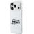 Karl Lagerfeld IML Karl & Choupette Peekaboo Logo MagSafe Aizsargapvalks priekš iPhone 17 Pro Max / balts Neoriģinālie Maciņi