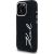 Karl Lagerfeld FW Jeans Signature Logo Aizsargapvalks priekš iPhone 16 Pro Max / melns Neoriģinālie Maciņi