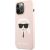 Karl Lagerfeld KLHCP13XSLKHLP Hardcase Silicone Karl`s Aizsargapvalks priekš iPhone 13 Pro Max 6,7" / gaiši rozā Neoriģinālie Maciņi