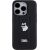 Karl Lagerfeld KLHCP14LGSACHPK Gripstand Saffiano Choupette Aizsargapvalks priekš iPhone 14 Pro 6.1" / melns Neoriģinālie Maciņi