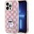 Karl Lagerfeld KLHCP15XHNCMKLP Monogram Choupette Aizsargapvalks priekš iPhone 15 Pro Max 6.7" / rozā Neoriģinālie Maciņi