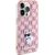 Karl Lagerfeld KLHCP15XHNCMKLP Monogram Choupette Aizsargapvalks priekš iPhone 15 Pro Max 6.7" / rozā Neoriģinālie Maciņi
