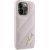 Karl Lagerfeld KLHCP14XPQDSMGP Diagonal Quilted Script Aizsargapvalks priekš iPhone 14 Pro Max 6.7" / rozā Neoriģinālie Maciņi
