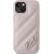 Karl Lagerfeld KLHCP15SPQDSMGP Diagonal Quilted Script Aizsargapvalks priekš iPhone 15/14/13 6.1" / rozā Neoriģinālie Maciņi