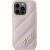 Karl Lagerfeld KLHCP14LPQDSMGP Diagonal Quilted Script Aizsargapvalks priekš iPhone 14 Pro 6.1" / rozā Neoriģinālie Maciņi