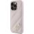 Karl Lagerfeld KLHCP15LPQDSMGP Diagonal Quilted Script Aizsargapvalks priekš iPhone 15 Pro 6.1" / rozā Neoriģinālie Maciņi