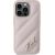 Karl Lagerfeld KLHCP15LPQDSMGP Diagonal Quilted Script Aizsargapvalks priekš iPhone 15 Pro 6.1" / rozā Neoriģinālie Maciņi