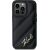 Karl Lagerfeld KLHCP14LPQDSMGK Diagonal Quilted Script Aizsargapvalks priekš iPhone 14 Pro 6.1" / melns Neoriģinālie Maciņi