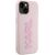 Karl Lagerfeld KLHCP15M3DMBKCP Hardcase 3D Rubber Glitter L Aizsargapvalks priekš iPhone 15 Plus/14 Plus 6.7" / rozā Neoriģinālie Maciņi