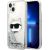Karl Lagerfeld KLHCP14MLNCHCS Hardcase Glitter Choupette Aizsargapvalks priekš iPhone 14 Plus/15 Plus 6.7" / sudraba Neoriģinālie Maciņi