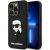 Karl Lagerfeld KLHCP14L3DRKINK Rubber Ikonik 3D Aizsargapvalks priekš iPhone 14 Pro 6.1" / melns Neoriģinālie Maciņi