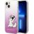 Karl Lagerfeld KLHCP14MCFNRCPI Aizsargapvalks priekš iPhone 14 Plus / 15 Plus 6,7" / rozā Neoriģinālie Maciņi