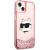 Karl Lagerfeld KLHCP14MLNCHCP Glitter Choupette He Aizsargapvalks priekš iPhone 14 Plus/15 Plus 6,7" / rozā Neoriģinālie Maciņi