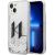 Karl Lagerfeld KLHCP14SLBKLCS Liquid Glitter Big KL Aizsargapvalks priekš iPhone 14/15/13 6,1" / sudraba Neoriģinālie Maciņi