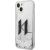 Karl Lagerfeld KLHCP14SLBKLCS Liquid Glitter Big KL Aizsargapvalks priekš iPhone 14/15/13 6,1" / sudraba Neoriģinālie Maciņi