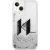Karl Lagerfeld KLHCP14SLBKLCS Liquid Glitter Big KL Aizsargapvalks priekš iPhone 14/15/13 6,1" / sudraba Neoriģinālie Maciņi