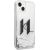 Karl Lagerfeld KLHCP14SLBKLCS Liquid Glitter Big KL Aizsargapvalks priekš iPhone 14/15/13 6,1" / sudraba Neoriģinālie Maciņi