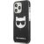 Karl Lagerfeld KLHCP13XTPECK Choupette Head Aizsargapvalks priekš iPhone 13 Pro Max 6,7" / melns Neoriģinālie Maciņi