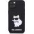 Karl Lagerfeld KLHCP14M3DRKHNK Rubber Choupette 3 Aizsargapvalks priekš iPhone 14 Plus / 15 Plus 6.7" / melns Neoriģinālie Maciņi