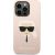 Karl Lagerfeld KLHCP14LSLKHLP Silicone Karl`s Head Aizsargapvalks priekš iPhone 14 Pro 6,1" / rozā Neoriģinālie Maciņi