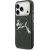 Karl Lagerfeld IML Choupettes Karl Script Logo MagSafe Aizsargapvalks priekš iPhone 17 Pro Max / melns Neoriģinālie Maciņi