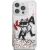 Karl Lagerfeld Liquid Glitter Choupette Logo Aizsargapvalks priekš iPhone 16 Pro Max / caurspīdīgs Neoriģinālie Maciņi
