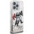 Karl Lagerfeld Liquid Glitter Choupette Logo Aizsargapvalks priekš iPhone 16 Pro Max / caurspīdīgs Neoriģinālie Maciņi