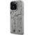 Karl Lagerfeld Grained Pattern & Logo MagSafe Aizsargapvalks priekš iPhone 16 Pro Max / pelēks Neoriģinālie Maciņi