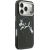 Karl Lagerfeld IML Choupettes Karl Script Logo MagSafe Aizsargapvalks priekš iPhone 17 Pro / melns Neoriģinālie Maciņi