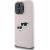 Karl Lagerfeld KLHMP16XSKCHPPLP Hardcase Silicone Double Heads Aizsargapvalks priekš iPhone 16 Pro Max 6.9" / rozā Neoriģinālie Maciņi