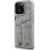 Karl Lagerfeld Grained Pattern & Logo MagSafe Case Aizsargapvalks priekš iPhone 16 Pro / pelēks Neoriģinālie Maciņi