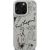 Karl Lagerfeld Grained Pattern & Logo MagSafe Case Aizsargapvalks priekš iPhone 16 Pro / pelēks Neoriģinālie Maciņi
