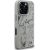 Karl Lagerfeld Grained Pattern & Logo MagSafe Case Aizsargapvalks priekš iPhone 16 Pro / pelēks Neoriģinālie Maciņi