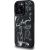 Karl Lagerfeld Grained Pattern & Logo MagSafe Aizsargapvalks priekš iPhone 16 Pro Max / melns Neoriģinālie Maciņi