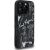 Karl Lagerfeld Grained Pattern & Logo MagSafe Aizsargapvalks priekš iPhone 16 Pro Max / melns Neoriģinālie Maciņi