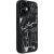 Karl Lagerfeld Grained Pattern & Logo MagSafe Case Aizsargapvalks priekš iPhone 16 / melns Neoriģinālie Maciņi
