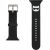 Karl Lagerfeld Pasek KLAWLSLCK Viedpulksteņu siksniņa priekš Apple Watch 42/44/45mm Silicone Choupette Heads / melns Smart-Watch aksesuāri