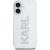 Karl Lagerfeld IML Rhinestones Logo Case Aizsargapvalks priekš iPhone 16 / caurspīdīgs Neoriģinālie Maciņi