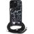Karl Lagerfeld Crossbody Grained Pattern & Logo Case Aizsargapvalks priekš iPhone 16 Pro / melns Neoriģinālie Maciņi