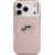 Karl Lagerfeld IML Glitter Karl & Choupette Heads Logo MagSafe Case Aizsargapvalks priekš iPhone 17 Pro / rozā Neoriģinālie Maciņi
